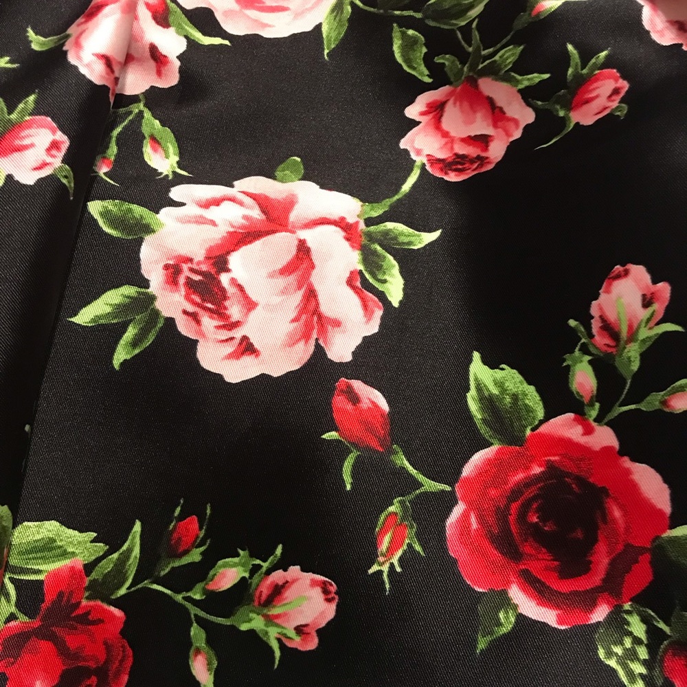 Floral homecoming dress, 2 piece - Picture 2 of 8